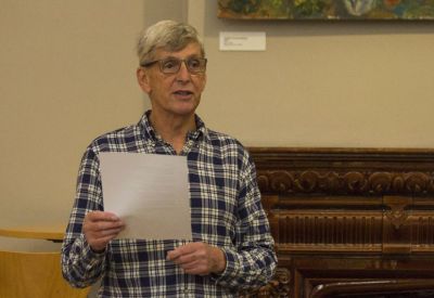 Malcolm Carson at the Poetry Breakfast rg